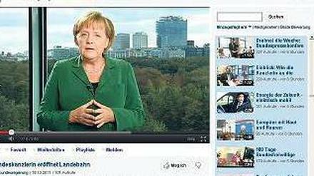 Danke für Ihre Fragen. In drei Interview-Teilen will die Kanzlerin ab dem 18. November auf ihrem neuen Youtube-Kanal Fragen der Bürger beantworten. Foto: Axel Schmidt / dapd
