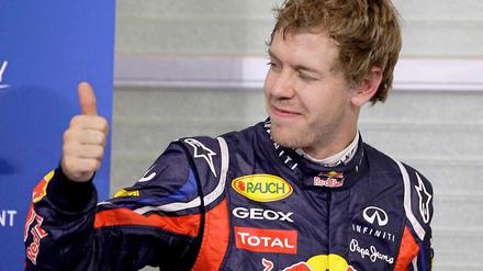 Wieder die Nummer eins. Sebastian Vettel lässt einfach nicht locker.