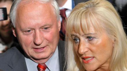 Oskar Lafontaine und Christa Müller.