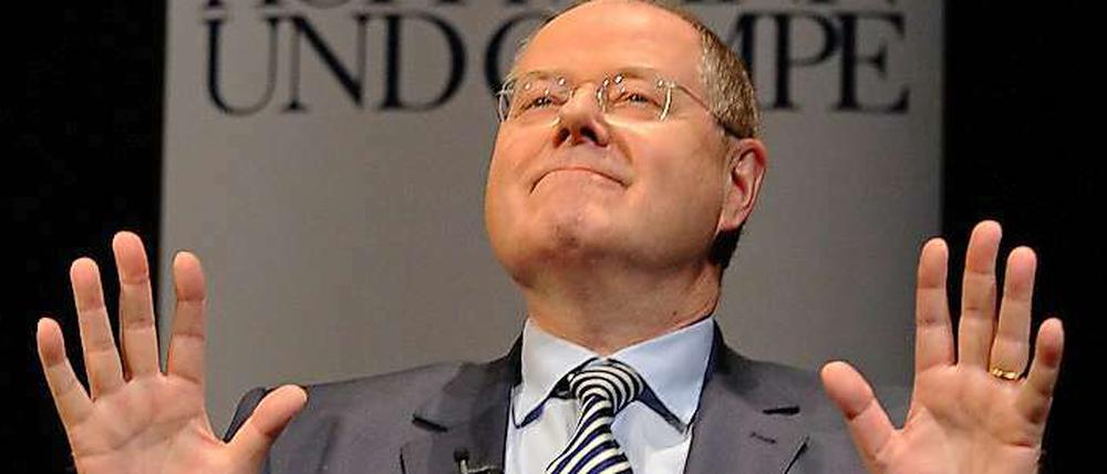 Will er Kanzler werden? Ja schon. Nur kann er das noch nicht so deutlich sagen. 
