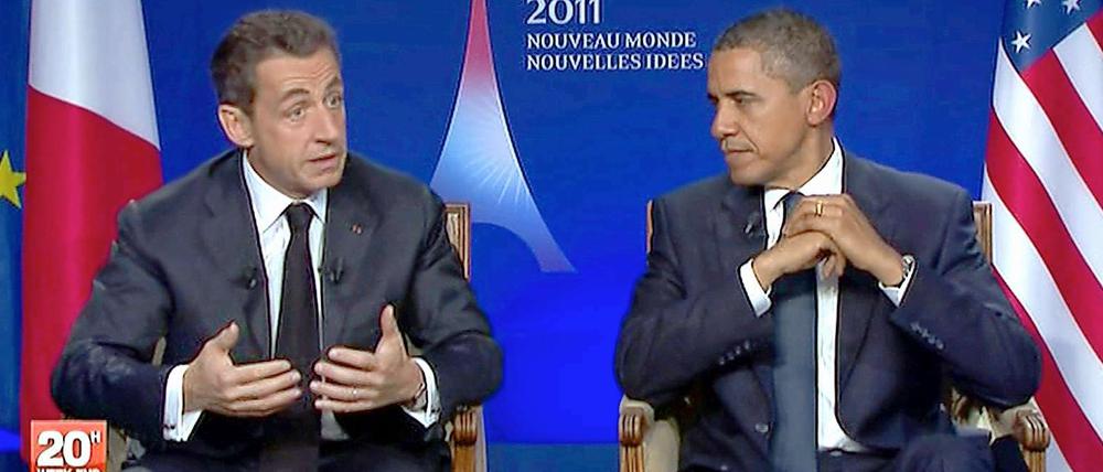 Offene Worte: Nicolas Sarkozy und Barack Obama beim G20-Gipfel in Cannes.