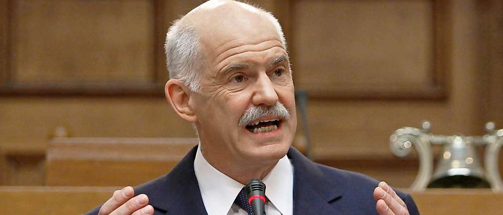 Er will das griechische Volk über die Euro-Beschlüsse abstimmen lassen: Ministerpräsident Giorgos Papandreou.