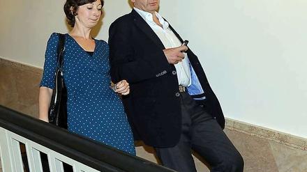 Ramona Pop und Volker Ratzmann, hier nach dem Scheitern der rot-grünen Verhandlungen. Nun geht es für die Grünen in Berlin weiter bergab.