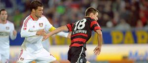 Das ging schnell: Michael Ballack schoss bereits nach 103 Spielsekunden das erste - und einzige Tor - im Spiel gegen den SC Freiburg.