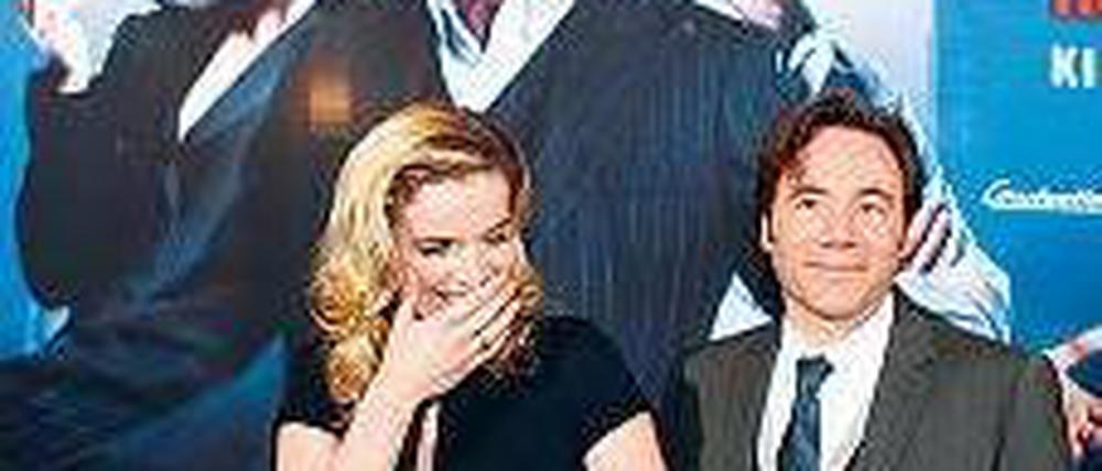 Lachen erlaubt. Michael Bully Herbig und Thekla Reuten freuen sich.