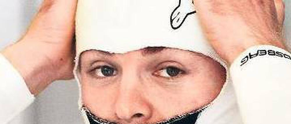 Kopfgeburt? Nico Rosberg glaubt noch an die Stärke seines Autos. Foto: Reuters