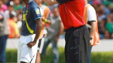 Steffen Freund bei seinem letzten Spiel als U-17-Trainer.