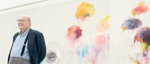 Er lebte in Rom, stellte überall aus. Cy Twombly in seiner Galerie im Menil Collection Art Museum in Houston, Texas.