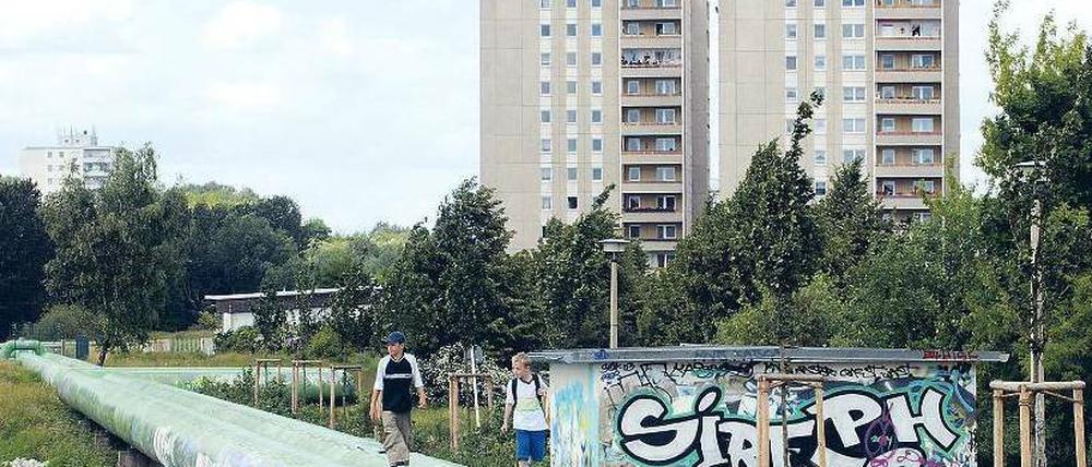 An den Rand gedrängt. Die Mietpreissteigerungen in der Innenstadt zwingen immer mehr Einkommensschwache, in Außenbezirke wie Marzahn-Hellersdorf zu ziehen. Foto: dapd