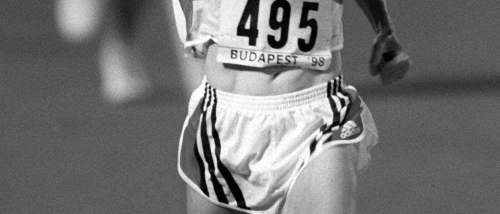 Stephane Franke bei den Leichtathletik-Europameisterschaften in Budapest 1998.
