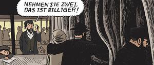 Markttag: Eine Seite aus James Sturms aktuellem Buch.