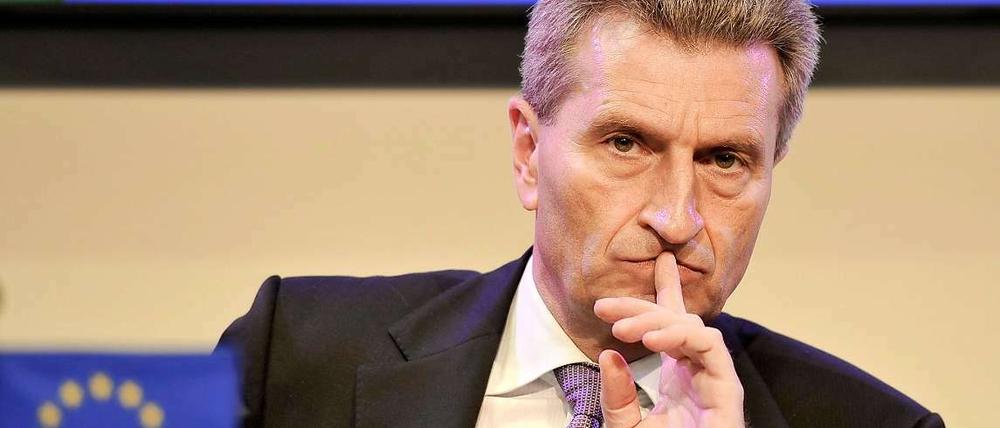 EU-Energiekommissar Günther Oettinger
