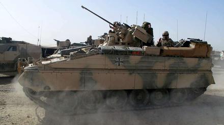 Ein Marder-Panzer der Bundeswehr.