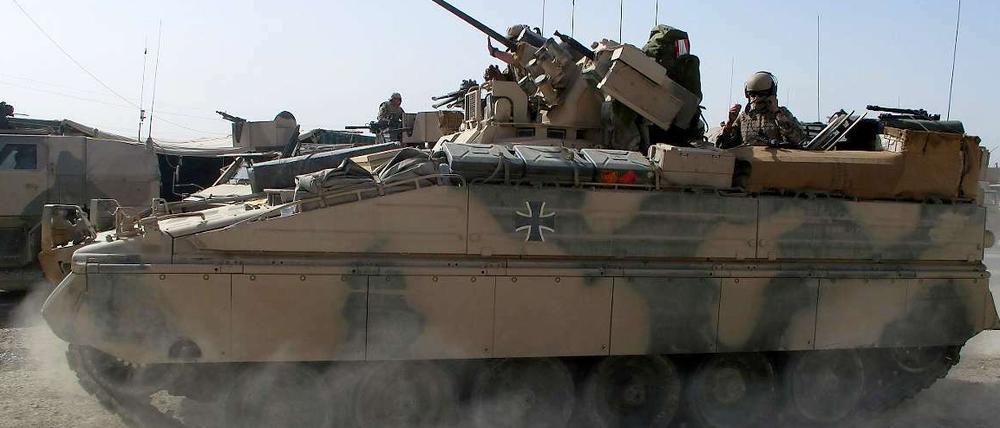 Ein Marder-Panzer der Bundeswehr.