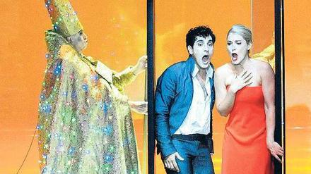 Traumpaar. Maria Bengtsson (Cunegonde) und Leonardo Capalbo (Candide). 