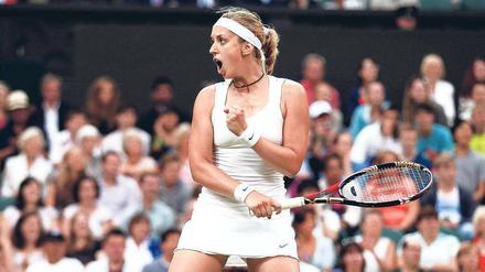 Mit Faust und Schläger. Sabine Lisicki zeigte eine kämpferisch wie spielerisch starke Leistung. 