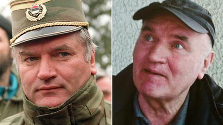 Ratko Mladic 1994 und 2011.