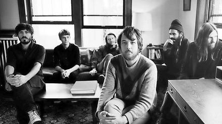 Bart-Barden mit Bommelmütze: Die Fleet Foxes.