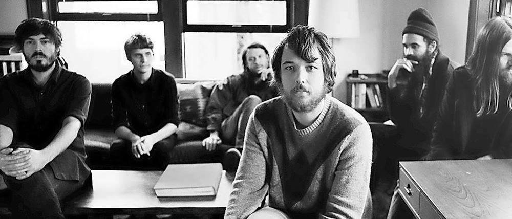 Bart-Barden mit Bommelmütze: Die Fleet Foxes.