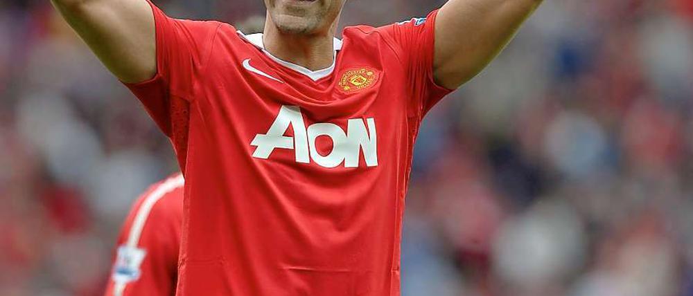 Rio Ferdinand von Manchester United freut sich nach dem Sieg über Chelsea.