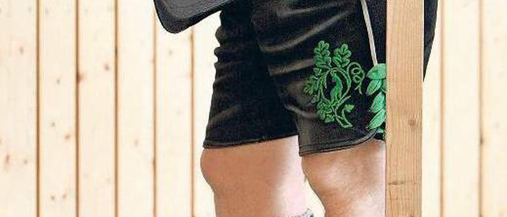 Wahl mit Lederhose. Die Bürger von Garmisch-Partenkirchen stimmten am Sonntag über München 2018 ab. Foto: dpa