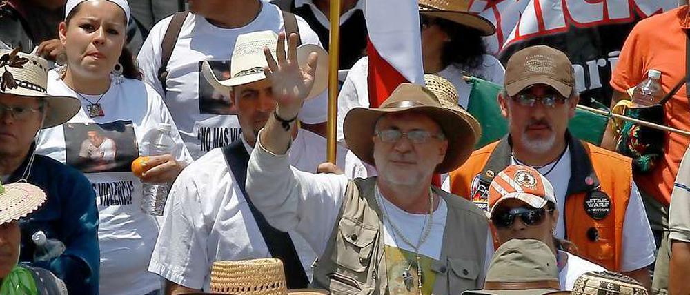 Der Marsch und sein Anführer. Der Dichter Javier Sicilia mobilisierte die Massen.
