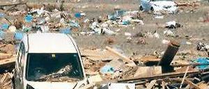 Spur der Verwüstung. Allein das Erdbeben in Japan – hier ein Bild aus Fukushima – wird den weltgrößten Versicherer rund 1,5 Milliarden Euro kosten.