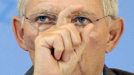 Dämpft die Erwartungen: Finanzminister Schäuble.
