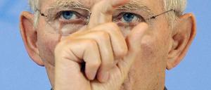 Dämpft die Erwartungen: Finanzminister Schäuble.