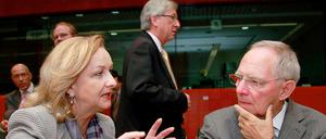 Haben viel zu bereden: Finanzminister Wolfgang Schäuble (r.) und seine österreichische Amtskollegin Maria Fekter.