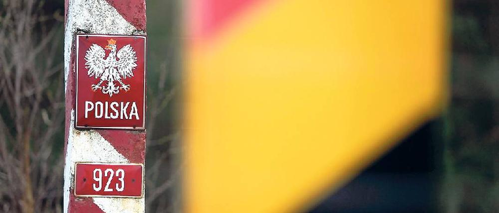 Über die Grenze. Die meisten Einwanderer werden aus Polen erwartet. Foto: dpa