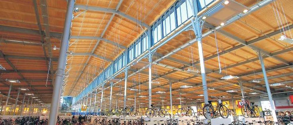 Im Entwicklungsgebiet Viehhof von Friedrichshain-Kreuzberg stehen zum Beispiel jetzt in der Historischen Rinderauktionshalle Stahlrösser zwischen gusseisernen Säulen.