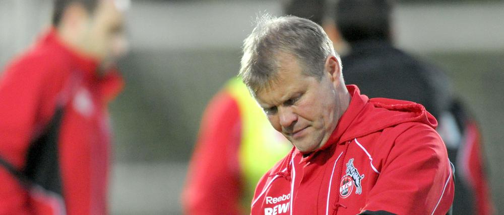 Zeit zu gehen. Kölns Trainer Frank Schaefer.