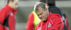 Zeit zu gehen. Kölns Trainer Frank Schaefer.