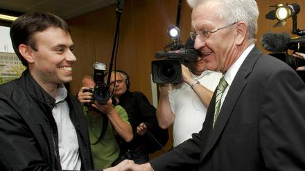 Nils Schmid und Winfried Kretschmann (r.).