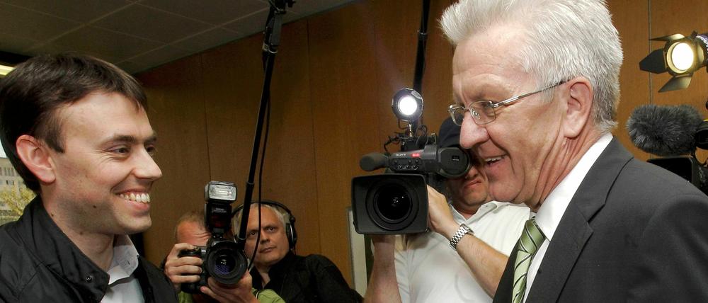 Nils Schmid und Winfried Kretschmann (r.).