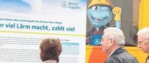 Lärmmessung. Wirklich punkten konnten die Flughafenbetreiber nicht.