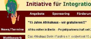 Unter falscher Flagge: Die Website des Vereins, der von den Verdächtigen geleitet wurde.