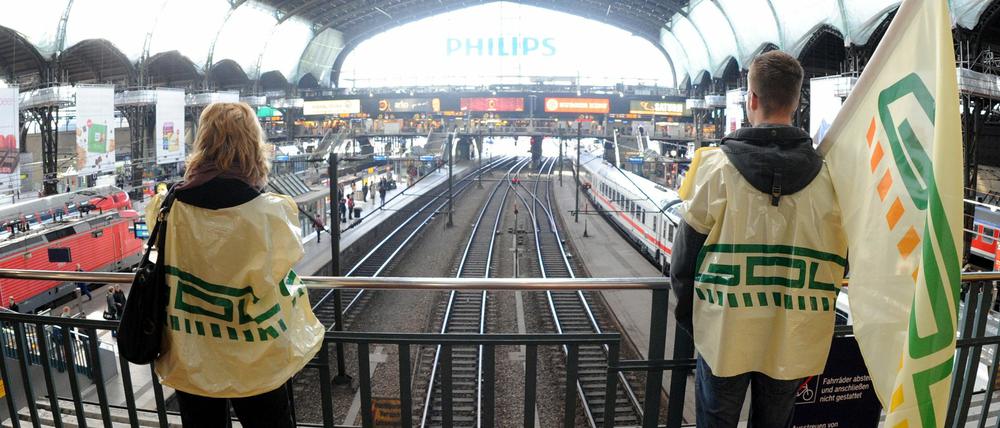 In dem Tarifkonflikt kämpft die GDL für einen flächendeckenden Tarifstandard auf dem hohen Niveau der Deutschen Bahn.