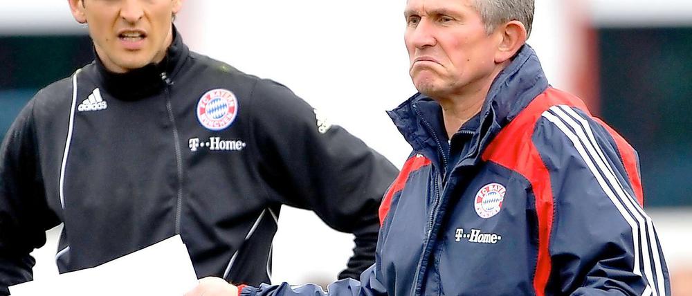 Jupp Heynckes (r, derzeit Leverkusen) trifft wieder auf Jörg Butt (Bayern München).