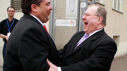 Sigmar Gabriel und Heinz Buschkowsky.