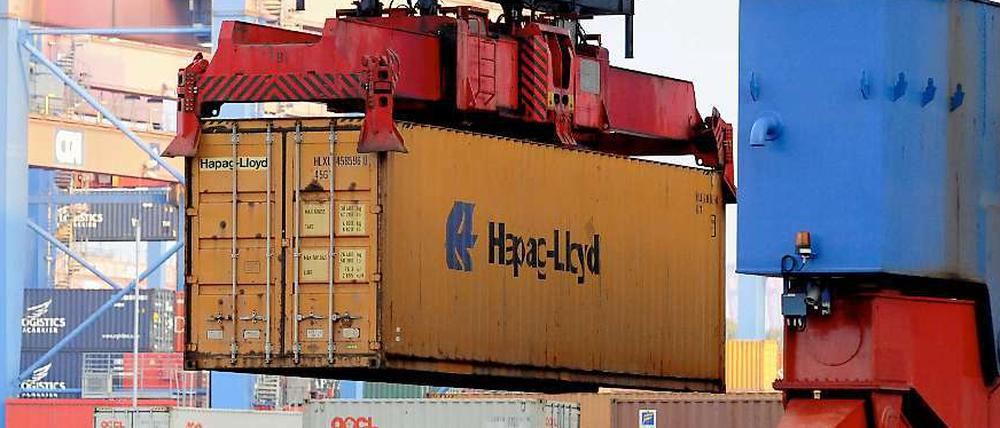 Die Containerhäfen in Deutschland haben wieder gut zu tun.