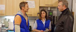 Frank Henkel (re.) auf Wahkampftour.