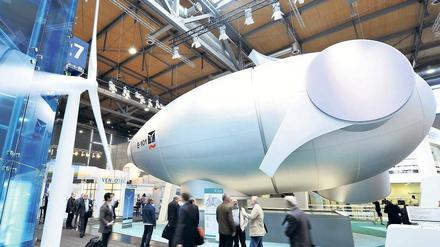 Runde Sache. Aussteller aus 65 Ländern zeigen in Hannover ihre Produkte – Enercon ist mit dieser Windturbine dabei.