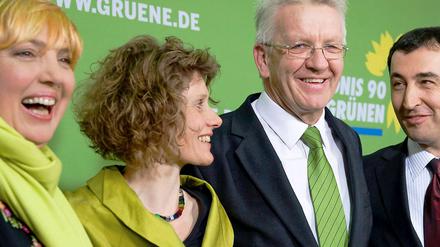 Viele Grüns: Zum ersten Mal führen die Grünen ein Bundesland.
