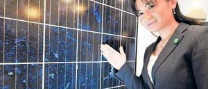 Eigene Zellen. In Japan dominieren heimische Firmen den Solarmarkt. Diese polykristallinen Module stammen von Mitsubishi. Foto: AFP