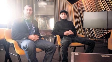 Momentaufnehmer. Austin Lynch (l.), Sohn von Regisseur David Lynch, und Jason S. hatten die Idee für das Internetdokumentarfilm-Projekt „Interview Project Germany“, das von David Lynch produziert wurde.
