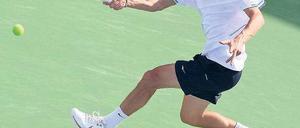 Zu zweit ist man weniger allein. Petzschner hofft auf einen Einsatz im Doppel. Foto: AFP