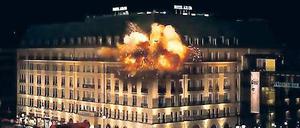 Die Explosion im Adlon ist am Computer entstanden.