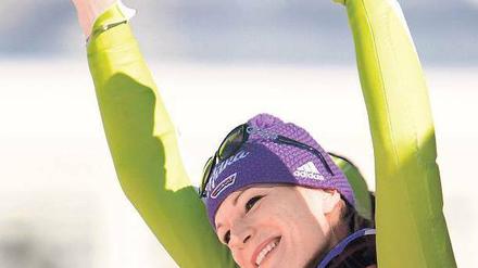 Die Erleichterung der Doppelolympiasiegerin war groß. 